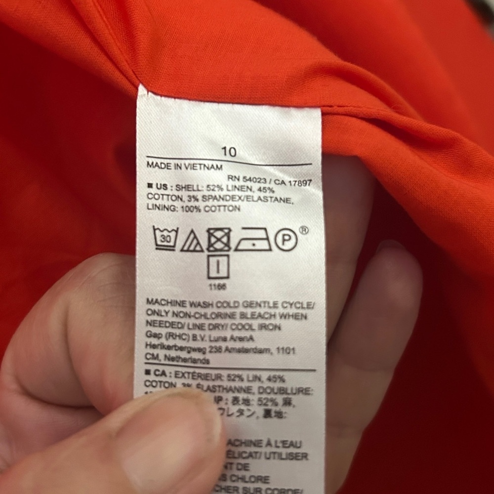 Banana Republic Vibrant Red Linen Blazer - Picture 8 of 11
